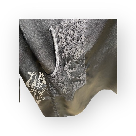 Victoria’s Secret ☀︎︎ Very Sexy Silky Chandelier Print Satin Robe ☀︎︎ Black M L - Picture 10 of 16